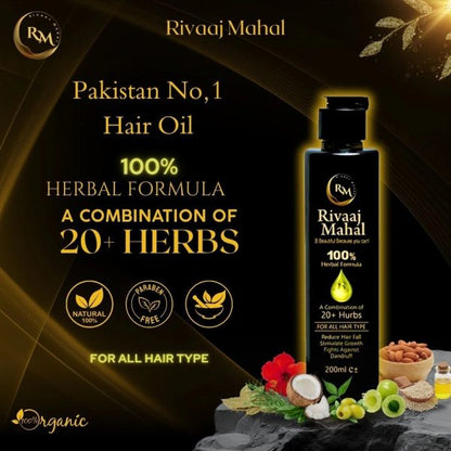 Rivaaj Hair Oil Hair Food Organic Hair Problem Solution 200 Ml